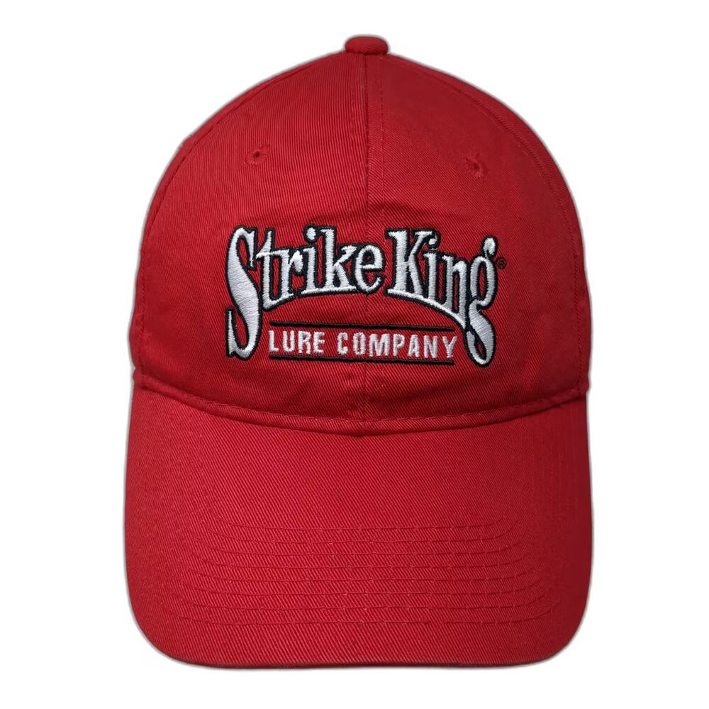 Strike King Baseball Cap Red One Size Strapback Fishing Lure Company Hat